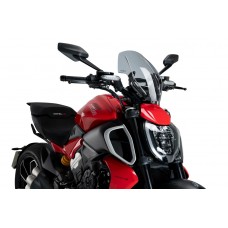 PUIG New Generation Adjustable Touring Windscreen for Ducati Diavel V4